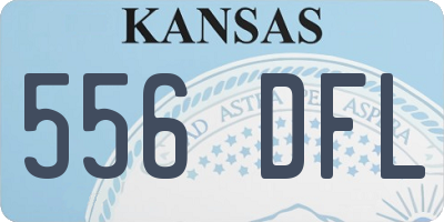 KS license plate 556DFL