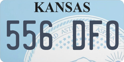 KS license plate 556DFO