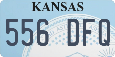 KS license plate 556DFQ