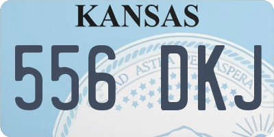KS license plate 556DKJ