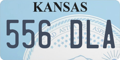 KS license plate 556DLA