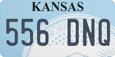 KS license plate 556DNQ