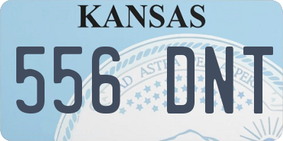 KS license plate 556DNT