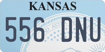 KS license plate 556DNU