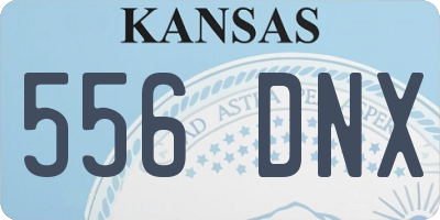 KS license plate 556DNX