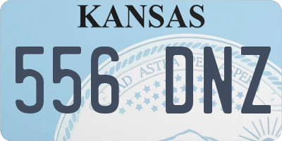 KS license plate 556DNZ