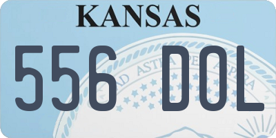 KS license plate 556DOL
