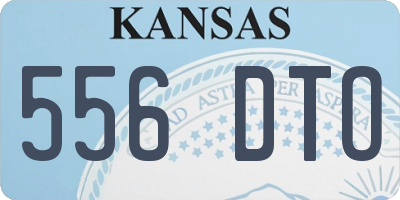 KS license plate 556DTO