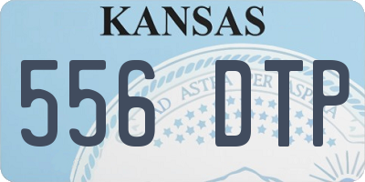 KS license plate 556DTP
