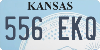 KS license plate 556EKQ