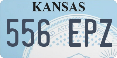 KS license plate 556EPZ