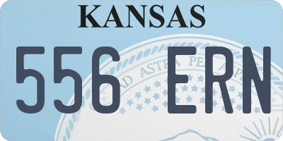 KS license plate 556ERN