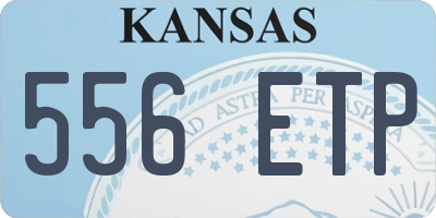 KS license plate 556ETP