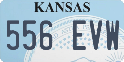 KS license plate 556EVW