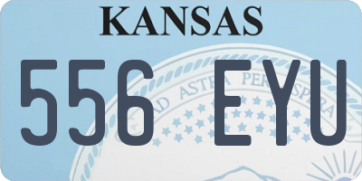 KS license plate 556EYU