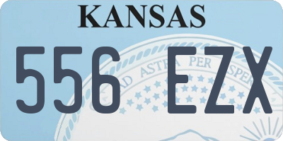 KS license plate 556EZX