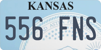 KS license plate 556FNS