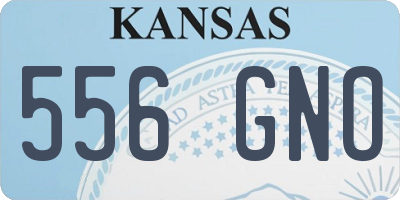 KS license plate 556GNO