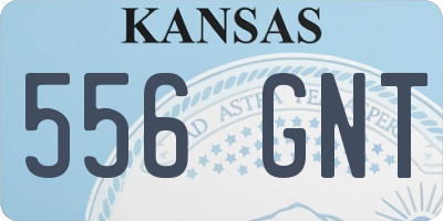 KS license plate 556GNT