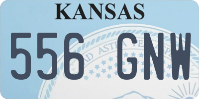 KS license plate 556GNW