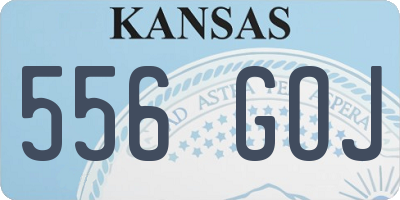 KS license plate 556GOJ