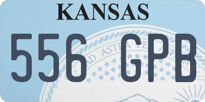 KS license plate 556GPB