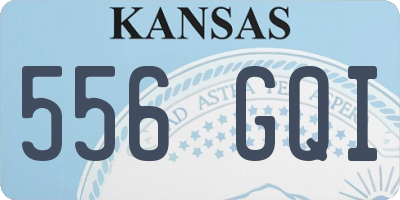 KS license plate 556GQI