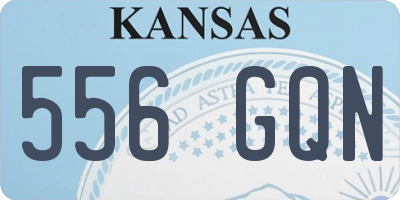 KS license plate 556GQN