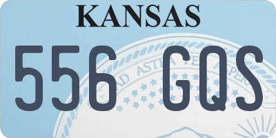 KS license plate 556GQS