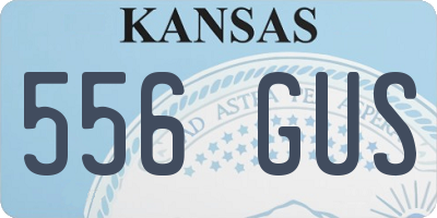 KS license plate 556GUS