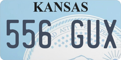 KS license plate 556GUX