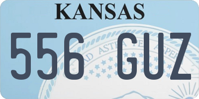 KS license plate 556GUZ