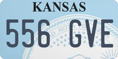 KS license plate 556GVE