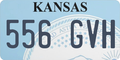 KS license plate 556GVH