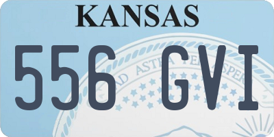 KS license plate 556GVI