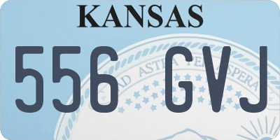 KS license plate 556GVJ