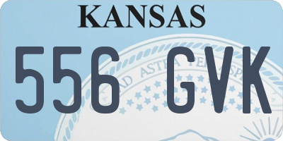 KS license plate 556GVK