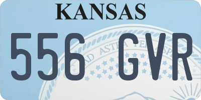 KS license plate 556GVR