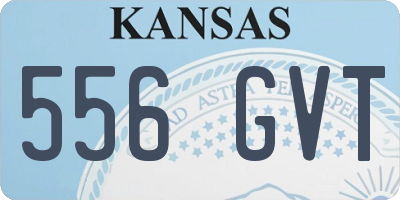 KS license plate 556GVT