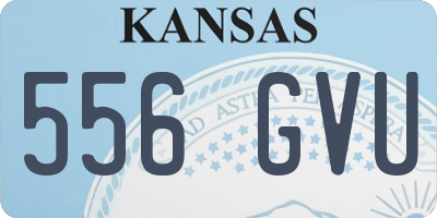 KS license plate 556GVU