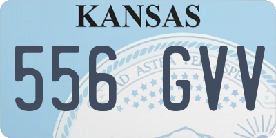 KS license plate 556GVV