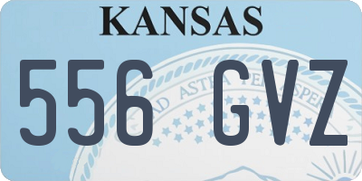 KS license plate 556GVZ