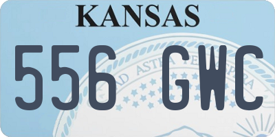 KS license plate 556GWC