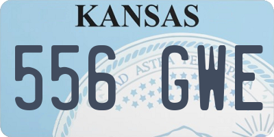 KS license plate 556GWE