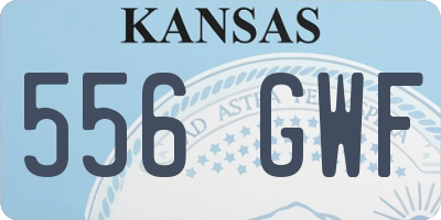 KS license plate 556GWF