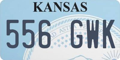 KS license plate 556GWK