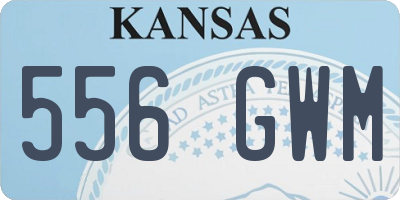 KS license plate 556GWM