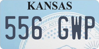 KS license plate 556GWP