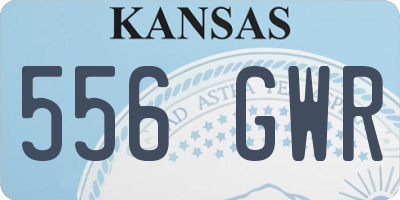 KS license plate 556GWR