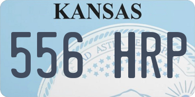 KS license plate 556HRP